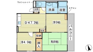 レトアさつき２の物件間取画像